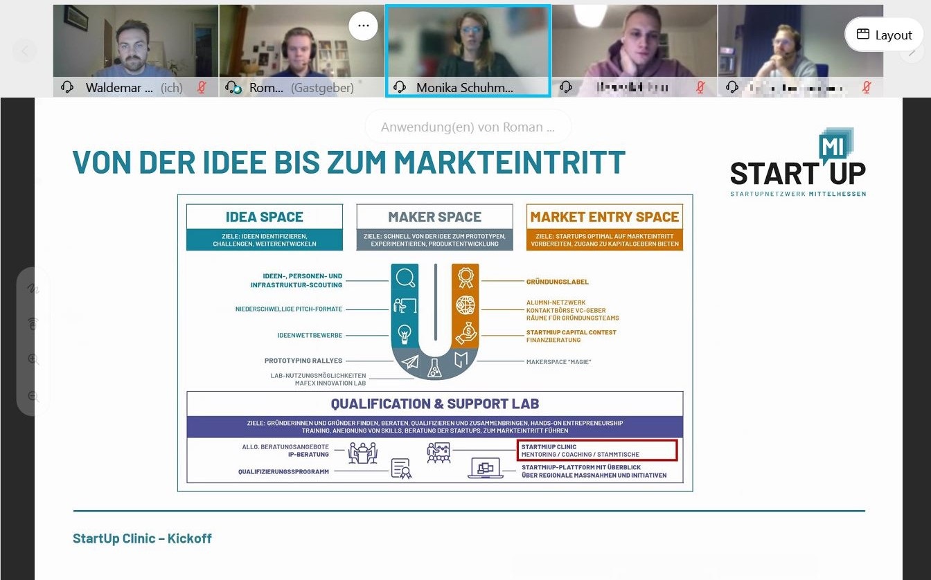 Digitale Auftaktveranstaltung