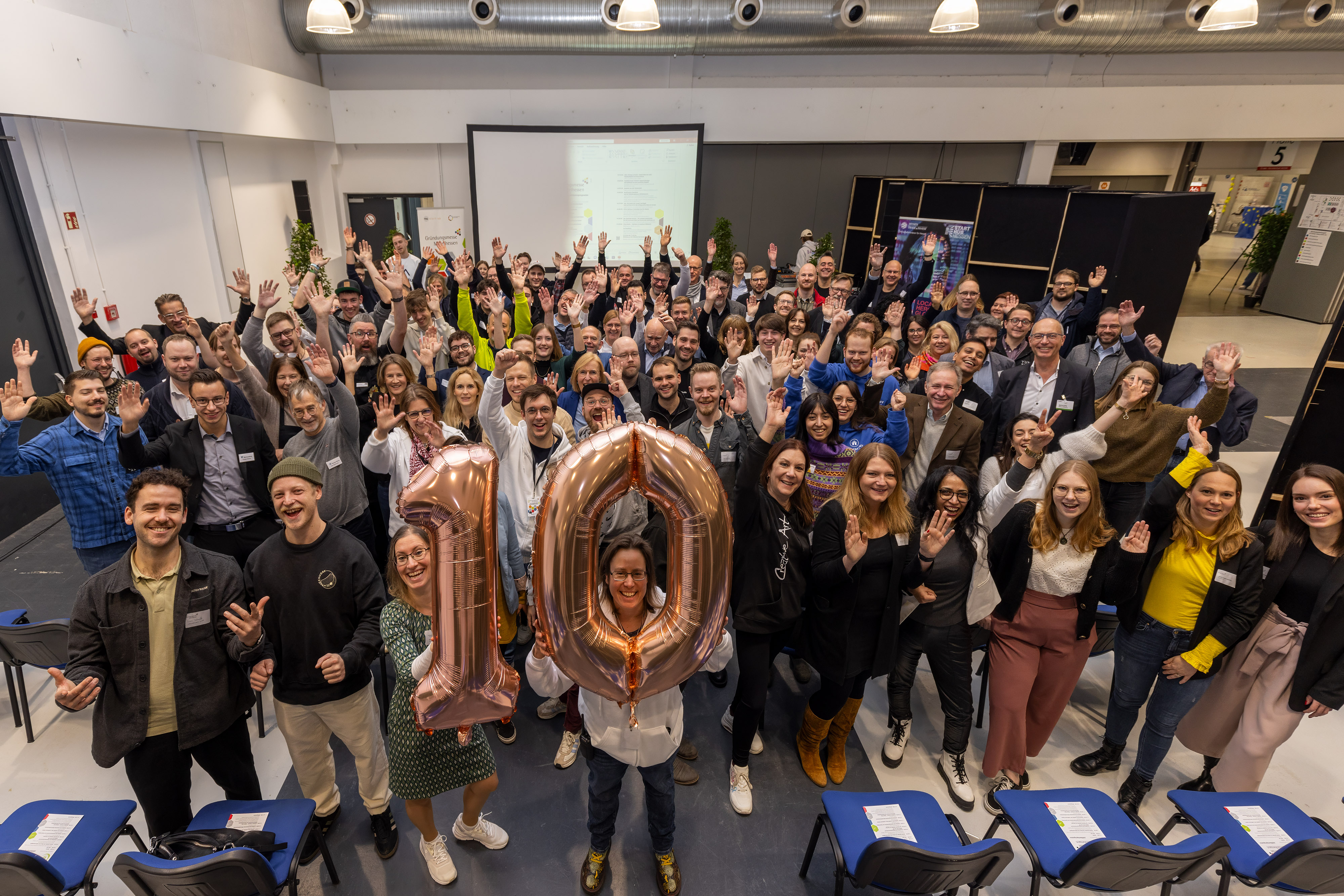 Gruppenbild der Gründungsmesse Mittelhessen 2024 